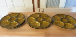 Assiettes à huitres Gien