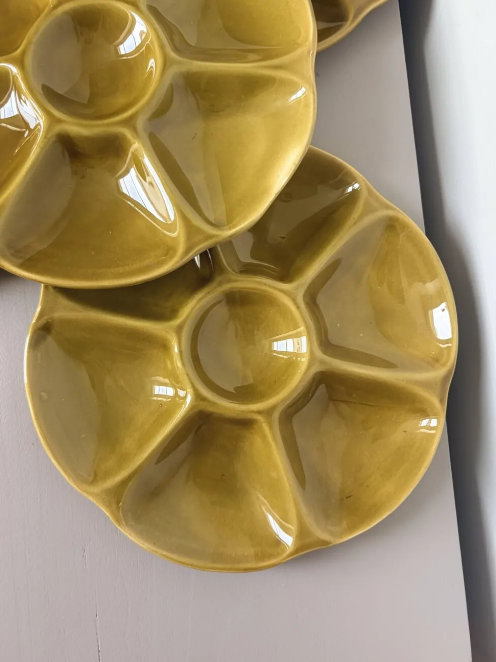 4 assiettes à huitres Gien 2106171