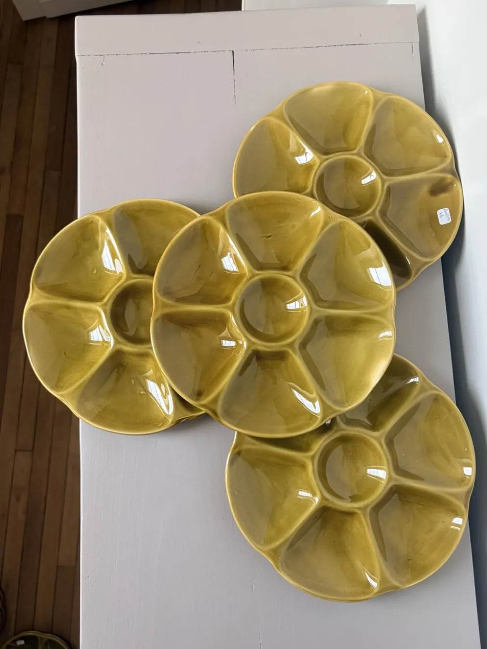 4 assiettes à huitres Gien 2106171