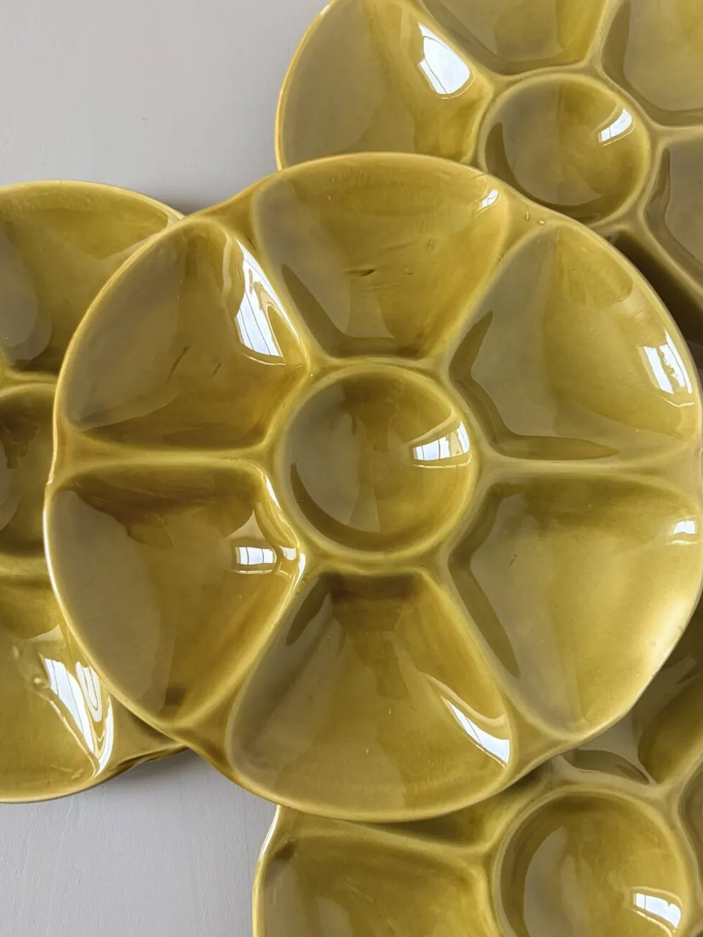 4 assiettes à huitres Gien 2106171