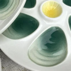 Assiettes à huitres salins France années 60
