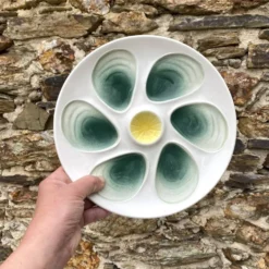 Assiettes à huitres salins France années 60