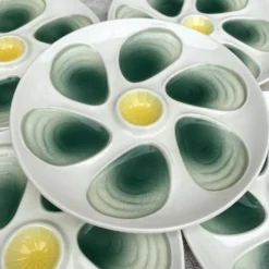 Assiettes à huitres salins France années 60