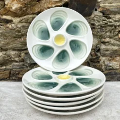 Assiettes à huitres salins France années 60