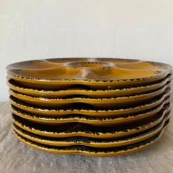 Assiettes à huitres vintage gien