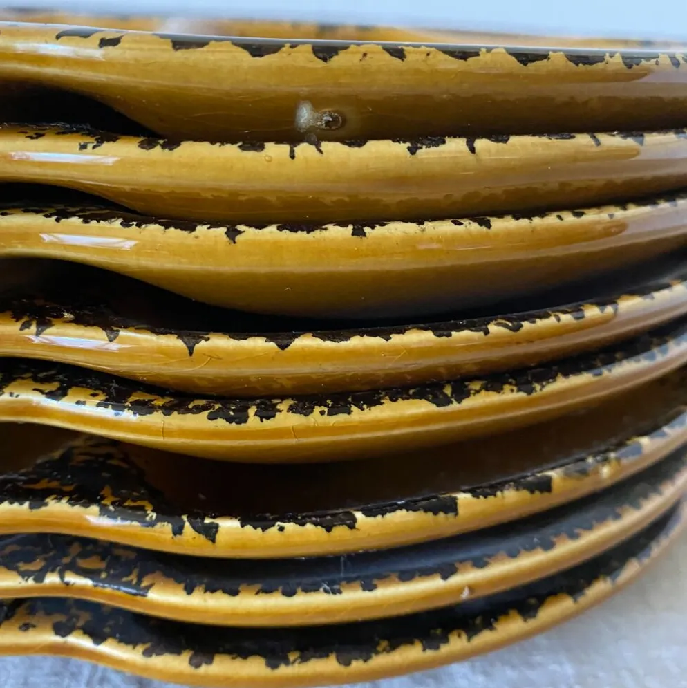 Assiettes à huitres vintage gien