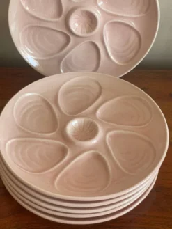 6 assiettes à huître