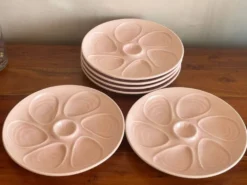 6 assiettes à huître