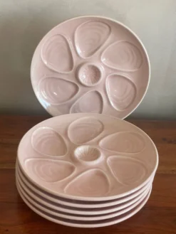 6 assiettes à huître
