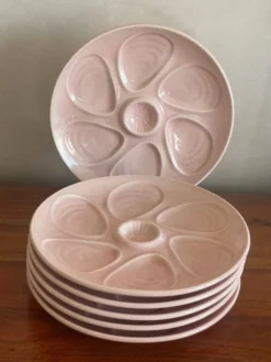 6 assiettes à huître
