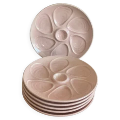 6 assiettes à huître