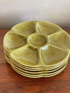 Assiettes à huître en céramique de Gien