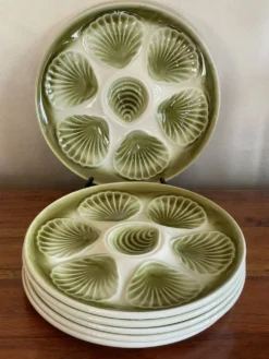 6 assiettes à huître Moulin des Loups