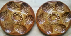 6 assiettes à huîtres