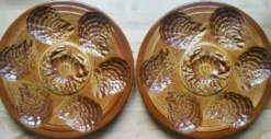 6 assiettes à huîtres