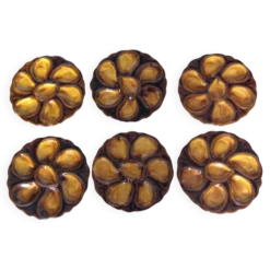 6 assiettes à huîtres