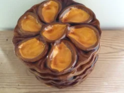 6 assiettes à huîtres