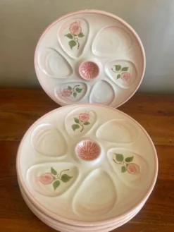 6 assiettes à huître Salins