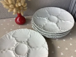 Assiettes à huîtres Bareuther Waldsassen Bavaria