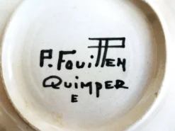 Assiettes à Huîtres de Quimper, assiettes à fruits de mer, assiette murale