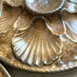 Assiettes à huîtres en grès