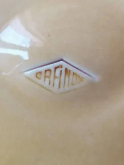 5 assiettes à huîtres en majolique Orfinox