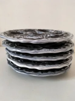 Assiettes à huîtres Gabriel Fourmaintraux