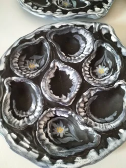 Assiettes à huîtres Gabriel Fourmaintraux