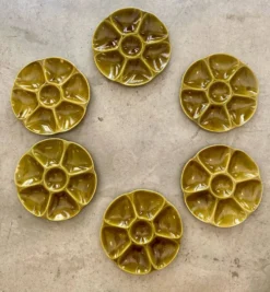 Assiettes à huîtres Gien