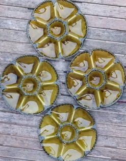 Assiettes à huîtres Gien