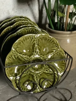 Assiettes à huîtres Gien France