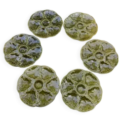 Assiettes à huîtres Gien France
