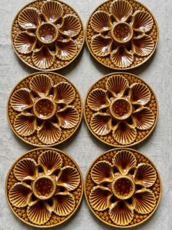 Assiettes à huîtres Longchamp