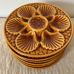 Assiettes à huîtres Longchamp