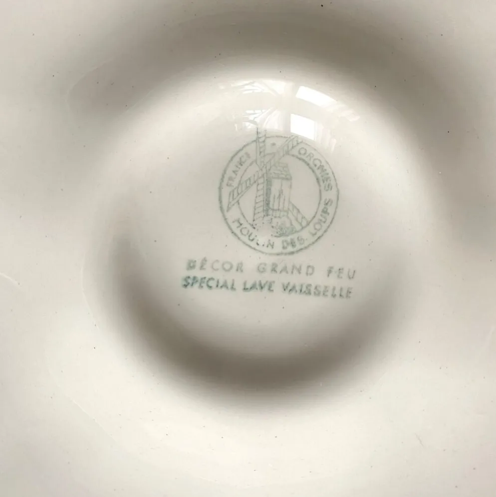 14 assiettes à huîtres Moulin des loups