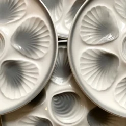 14 assiettes à huîtres Moulin des loups