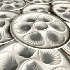 14 assiettes à huîtres Moulin des loups