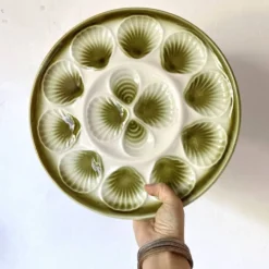 Assiettes à huîtres Moulin des Loups et plat assorti -1970