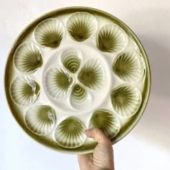 Assiettes à huîtres Moulin des Loups et plat assorti -1970