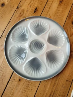 5 assiettes à huîtres Orchies Moulin des Loups