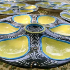 Assiettes à huîtres Quimper art de la table ou décoration murale