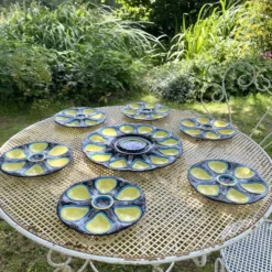 Assiettes à huîtres Quimper art de la table ou décoration murale