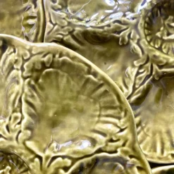 Assiettes à huîtres vintage en céramique de Gien