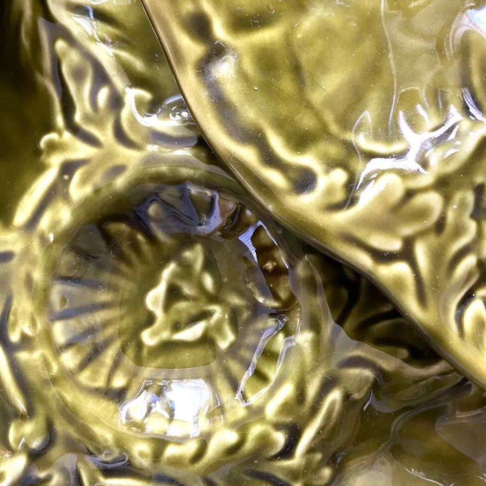 Assiettes à huîtres vintage en céramique de Gien