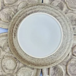 Assiettes à huîtres vintage en grès