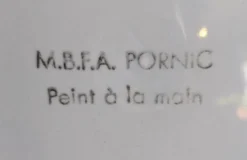 Assiettes à huîtres vintage françaises de Pornic