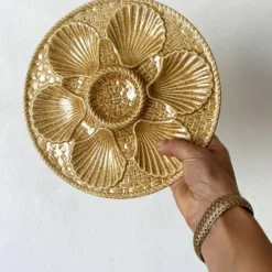 Assiettes à huîtres vintage Longchamp