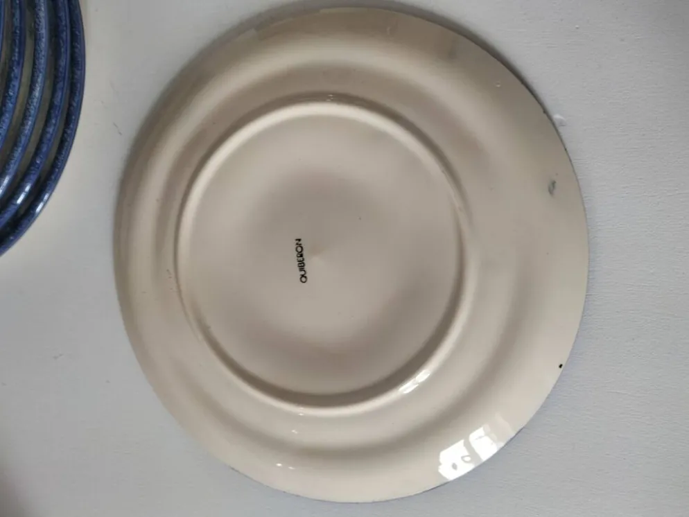 6 assiettes à huîtres vintage MBFA Pornic