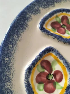 6 assiettes à huîtres vintage MBFA Pornic