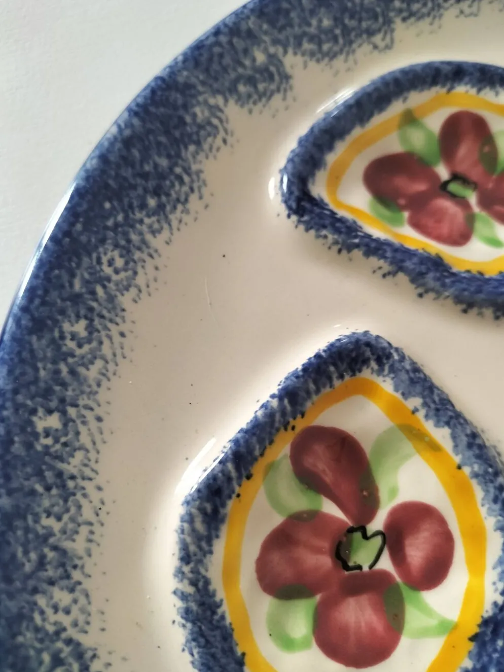 6 assiettes à huîtres vintage MBFA Pornic